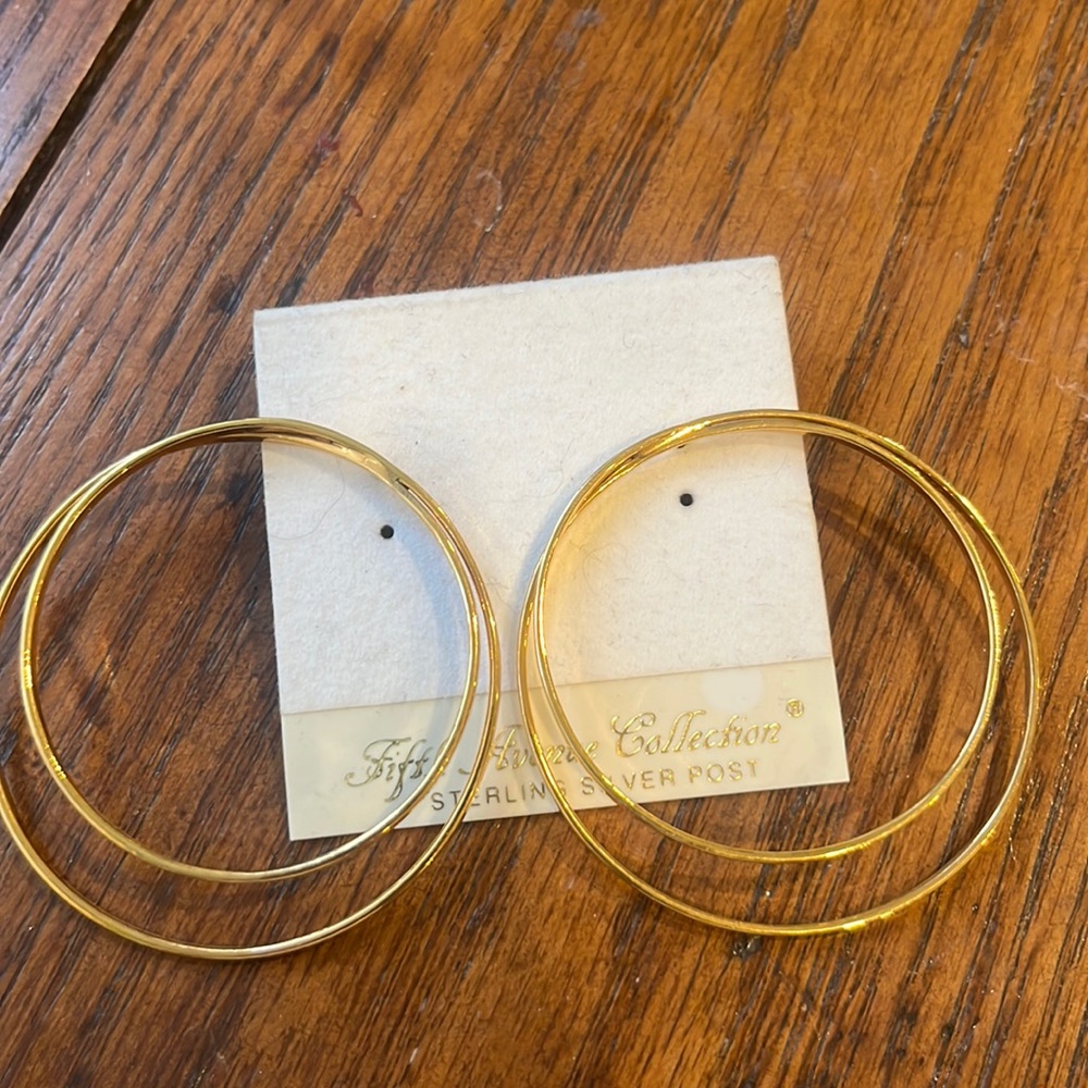 Gold hoops …perfect for Fall!